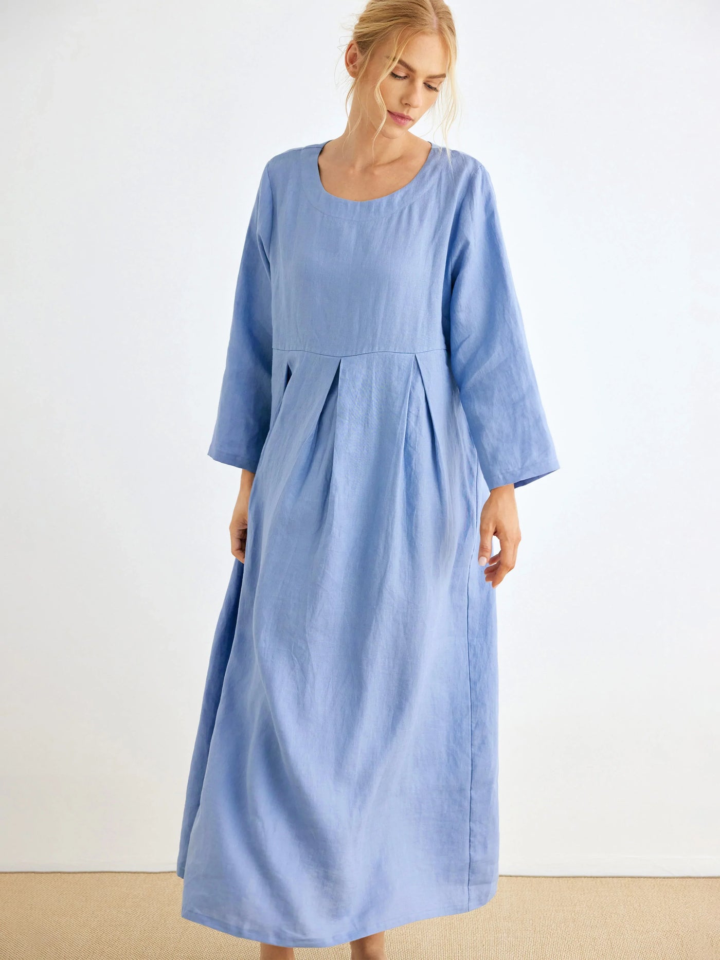 Blythe 100% Linen Maxi Dress