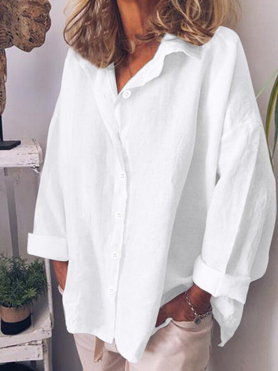 Loose Cotton and linen Blouse