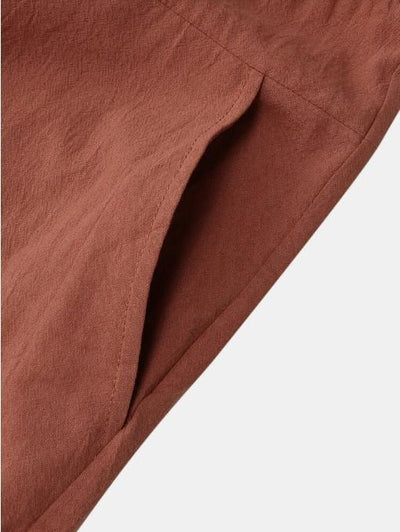 Strap Solid Color Long Jumpsuit