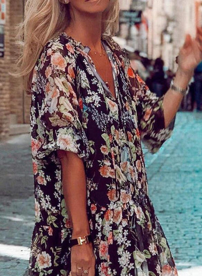 Urban Floral Printed Maxi Dress
