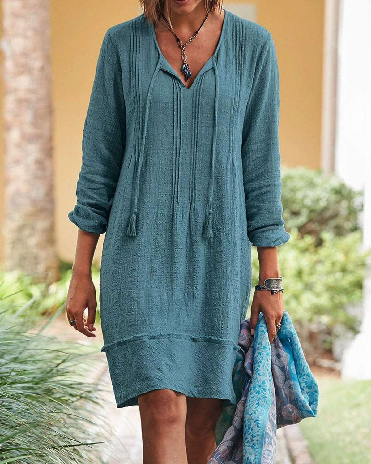 Vintage Casual Solid Woman Dresses